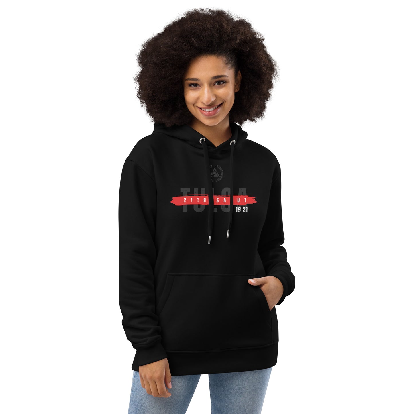 Premium Black Graphic eco hoodie